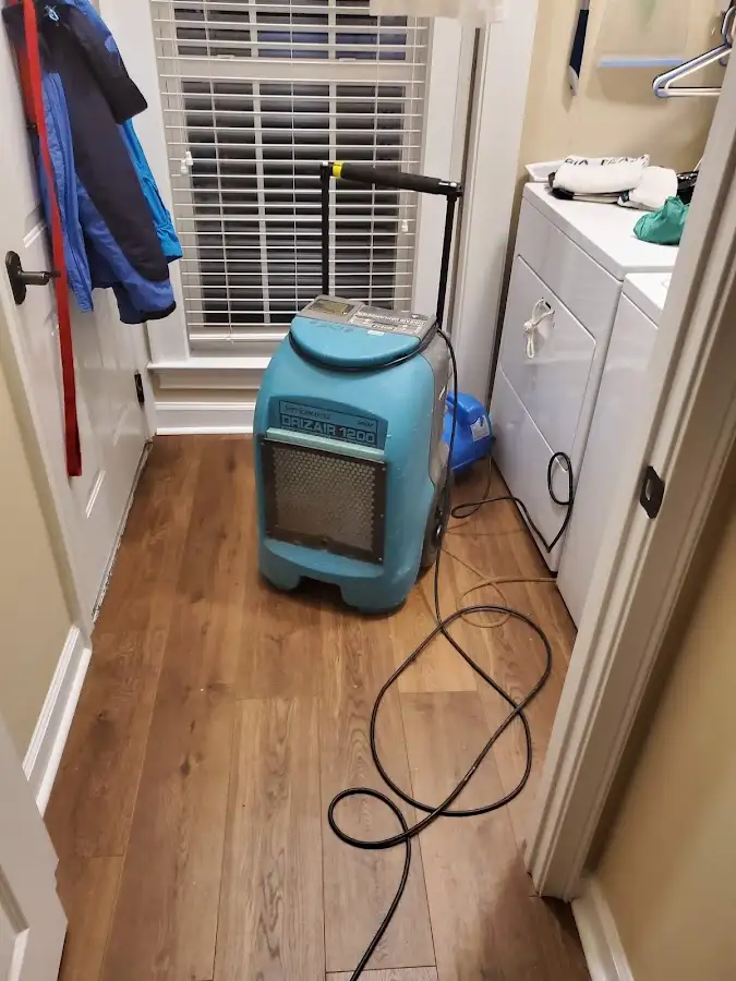 Commercial dehumidifier deployed for Flood Damage Cleanup in Rowland Heights